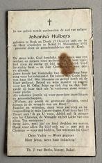 Bidprentje Johanna Huibers 1891-1953, Ophalen of Verzenden, Bidprentje