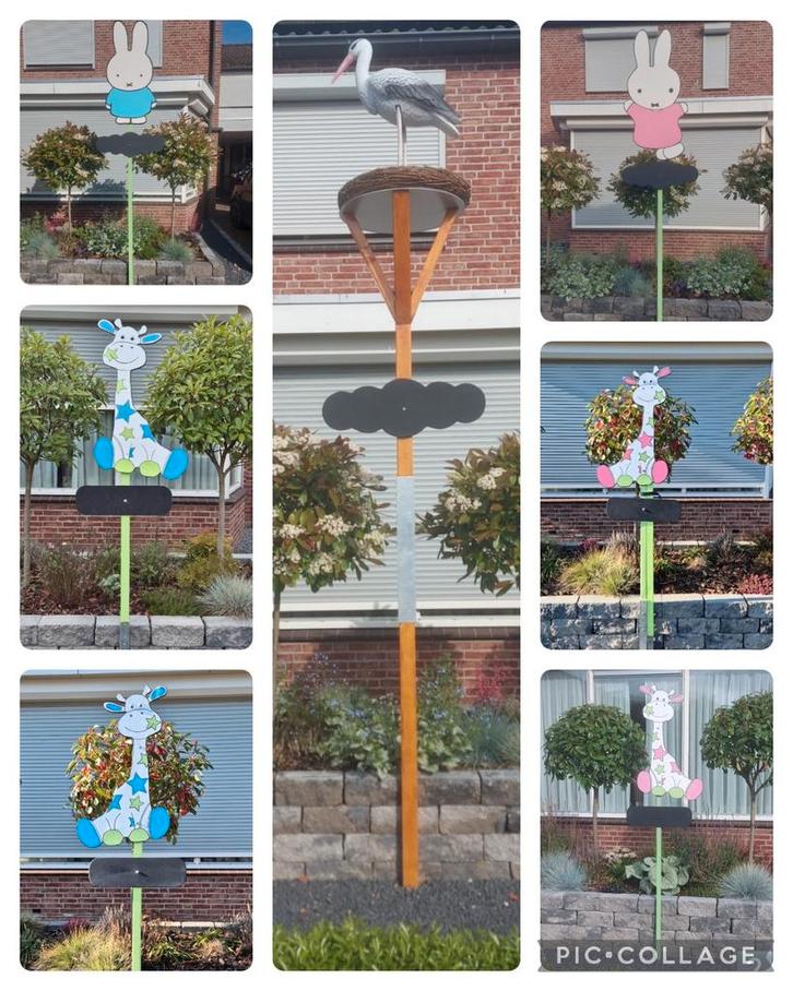 Te huur geboorte borden, Kinderen en Baby's, Kraamcadeaus en Geboorteborden, Gebruikt, Geboortebord, Ophalen