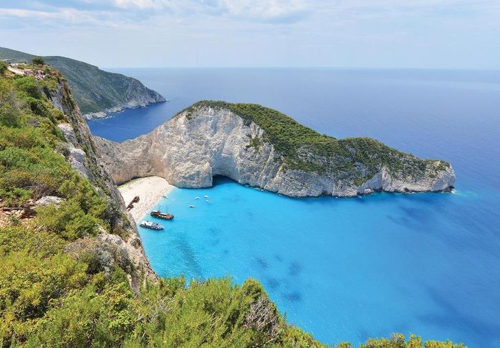 Baai Zakynthos fotobehang, Grieks behang *Fotobehang4you, Huis en Inrichting, Stoffering | Behang, minder dan 10 m², Verzenden