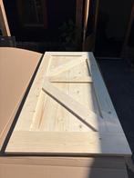 Barnwood schuifdeur (2x nieuw in doos), Doe-het-zelf en Verbouw, Deuren en Horren, Ophalen, Binnendeur, Minder dan 200 cm, Zo goed als nieuw