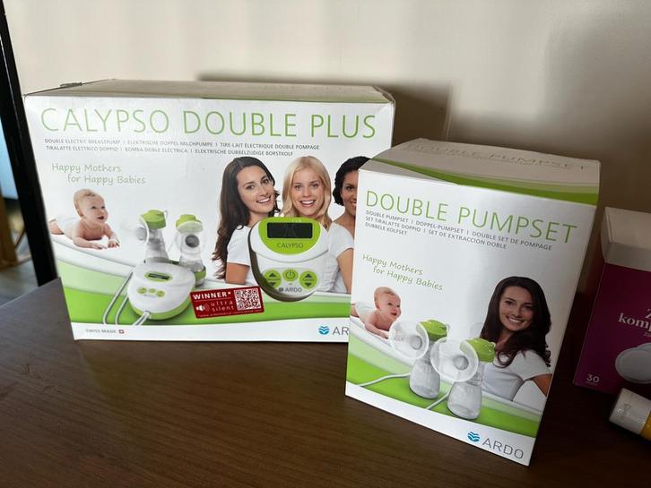 ardo calypso double plus borstkolf set met veel accessoires, Kinderen en Baby's, Babyvoeding en Toebehoren, Zo goed als nieuw
