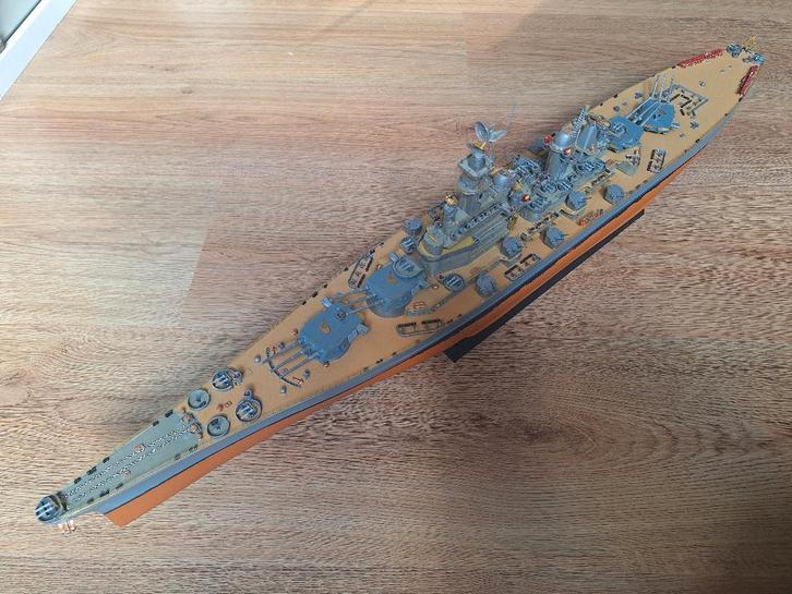 1:350 1/350 Trumpeter USS Montana BB-67 Gebouwd, Hobby en Vrije tijd, Modelbouw | Boten en Schepen, Zo goed als nieuw, 1:200 of kleiner