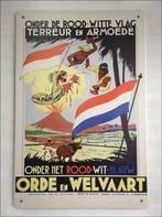 Metalen Nederlands Indie Propaganda knil Affiche POSTER, Verzenden, Landmacht, Nederland, Foto of Poster
