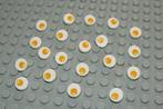 L825 Tegels 1x1 rond wit met opdruk spiegelei 20 st., Ophalen of Verzenden, Nieuw, Losse stenen, Lego