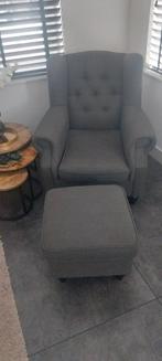 Mooie fauteuile met poef!  Alleen ophalen, Ophalen, Gebruikt, 75 tot 100 cm, 75 tot 100 cm