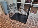 Zwarte Honden Bench, Dieren en Toebehoren, Hondenhokken, Ophalen, 65 tot 100 cm, Hondenhok, Zo goed als nieuw