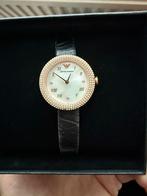 Emporio armani, Overige merken, Leer, Polshorloge, Ophalen of Verzenden