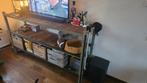 Uniek Industrieel vintage wandkast/ tv meubel, Huis en Inrichting, Kasten | Televisiemeubels, Ophalen, Zo goed als nieuw, 25 tot 50 cm