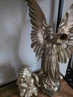 Te koop mooie koper en koperkleurige beeldjes en bloempotten, Ophalen, Minder dan 50 cm, Rond, Zo goed als nieuw