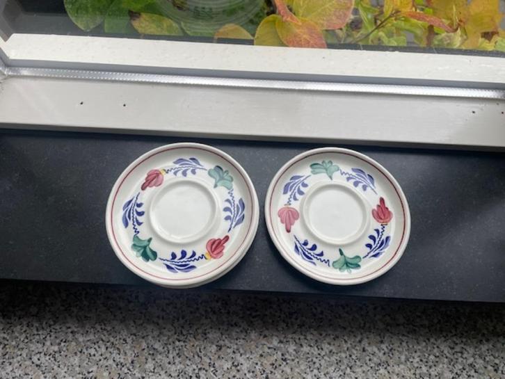 Boerenbont servies schoteltje Nova, 4 stuks, DECEMBER tip !, Huis en Inrichting, Keuken | Servies, Zo goed als nieuw, Kop(pen) en/of Schotel(s)