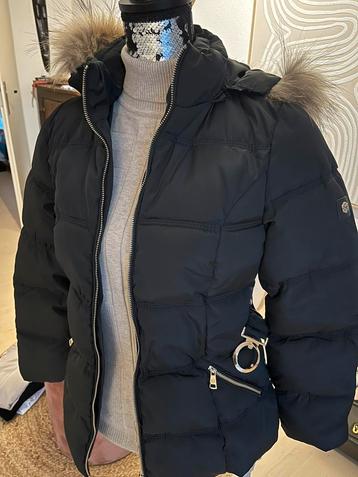 NIEUW zwarte gewatteerde winterjas v Anna Moda Piu mt36/38 beschikbaar voor biedingen