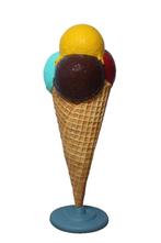 Schepijs 175 cm - polyester ijshoorn verrijdbaar onderstel, Ophalen, HorecaBeelden, Overige typen, Nieuw