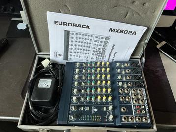 Behringer Eurorack MX802A Mengpaneel in Gator case beschikbaar voor biedingen