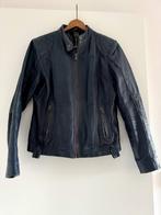 Blauw leren jack | Maat L (valt als een M), Blauw, Maat 42/44 (L), Ophalen of Verzenden, Xsoma