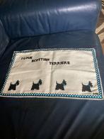 Geborduurde Placemat Schotse Terriër, Ophalen of Verzenden, Gebruikt