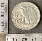 munt, 1/2 dollar Amerika 1942, zilver, zie omschrijving, Postzegels en Munten, Verzenden, Noord-Amerika, Losse munt, Zilver