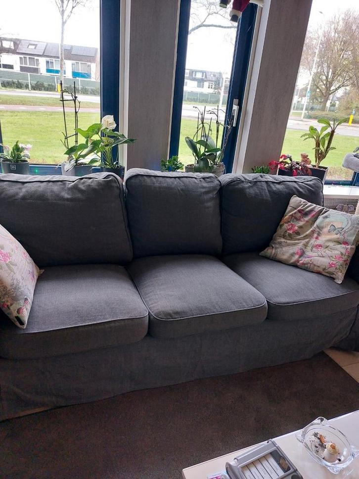 EKTORP 3 zits bank, Huis en Inrichting, Banken | Complete zithoeken, Gebruikt, Ophalen