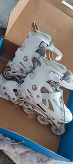 Witte Dames Rolschaatsen, Gebruikt, Inline skates 4 wielen, Dames, Ophalen