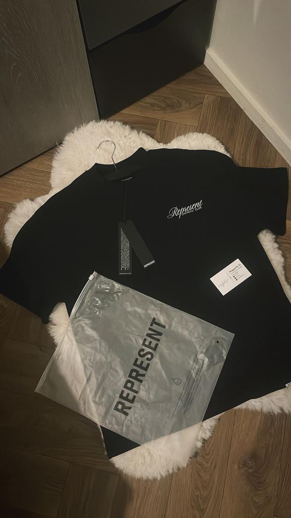 Represent Owners Club Script T-Shirt, Kleding | Heren, T-shirts, Zo goed als nieuw, Maat 46 (S) of kleiner, Zwart, Verzenden