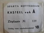 Voetbaltickets Sparta-Az67 18-03-1980., Verzamelen, Ophalen of Verzenden, Zo goed als nieuw, Sparta, Overige typen