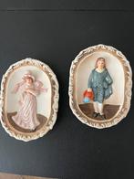 2 kleine wandbordjes porselein, Ophalen