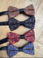 4 stuks Luxe nieuwe strikken Vintage Paisley print 100% wol, Kleding | Heren, Stropdassen, Ophalen of Verzenden, Nieuw, Blauw