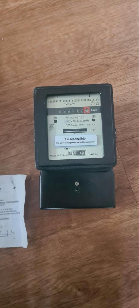 Tussenmeter/ Elektriciteitsmeter, Doe-het-zelf en Verbouw, Elektra en Kabels, Overige typen, Ophalen of Verzenden