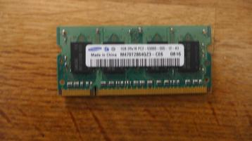  1GB, 667MHz, DDR2-667 PC2-5300, 200p SODIMM, 1.8v
