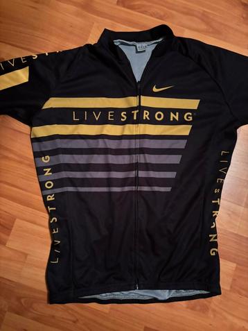 Nike Livestrong wielershirt – Iconisch Maat XL beschikbaar voor biedingen