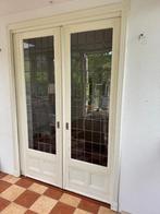 Ensuite deuren jaren 30, Doe-het-zelf en Verbouw, Ophalen, Gebruikt, 215 cm of meer, Glas