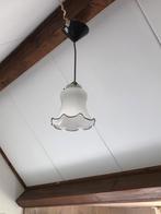 Vintage Glazen Hanglamp, Ophalen of Verzenden, Gebruikt, Glas, 50 tot 75 cm