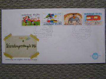 Eerste dag van uitgifte Kinderpostzegels 1976. beschikbaar voor biedingen