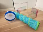 Wheel, Play Tunnel and Fence for Hamster, Dieren en Toebehoren, Ophalen, Zo goed als nieuw