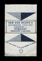 suikerwikkel 753 van der Heijd's Utrecht, Verzamelen, Suikerzakjes, Ophalen of Verzenden, Nederland
