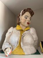 Keramieken buste van een dame, Antiek en Kunst, Ophalen