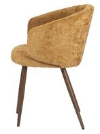 Luna Chair Gold – Luxe Eetkamerstoelen met Houten Look, Overige kleuren, Verzenden, Japandi, Hotel Chique, Modern, Metaal
