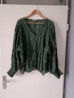 Mooie smaragd groen blouse top xxl 44/46/48, Groen, Shirt of Top, Ophalen of Verzenden, Zo goed als nieuw
