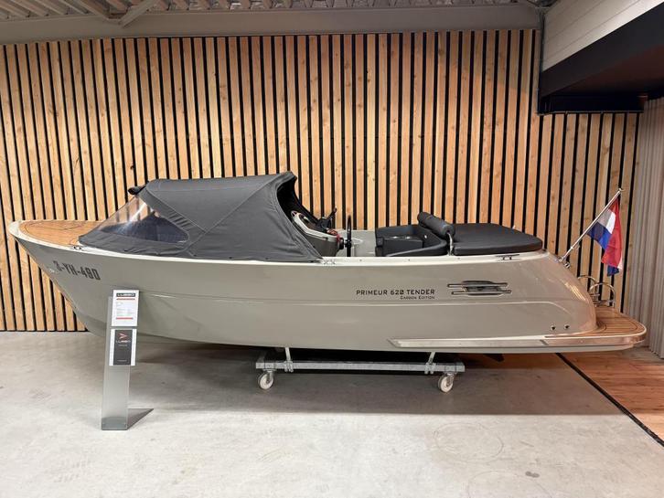 Mooie! PRIMEUR 620 'CARBON EDITION' 60PK SUZUKI 610 615 Bj22, Watersport en Boten, Sloepen, Zo goed als nieuw, 50 tot 70 pk, 6 meter of meer