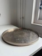 Dienblad zilver, Ophalen of Verzenden, Zo goed als nieuw, Rond, Metaal