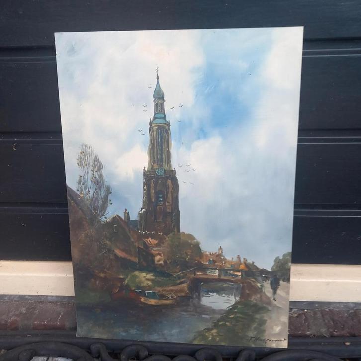 G J Delfgauw ?, Antiek en Kunst, Kunst | Schilderijen | Klassiek, Ophalen of Verzenden