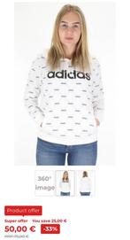 Adidas Hoodie M Vrouwen, Kleding | Dames, Truien en Vesten, Maat 38/40 (M), Wit, Zo goed als nieuw, Adidas