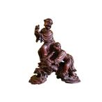 Chinees hardhouten beeldengroep van Hehe Erxian, Antiek en Kunst, Kunst | Beelden en Houtsnijwerken, Ophalen of Verzenden