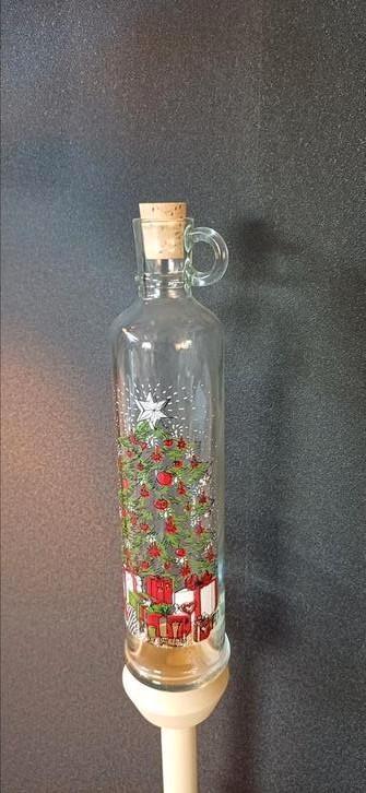 Holmegaard adventsfles kerstfles danish deens🎄🎄, Sieraden, Tassen en Uiterlijk, Piercings, Zo goed als nieuw, Staal, Ophalen of Verzenden