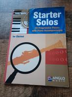Starter Solo - Klarinet / Piano - Inclusief CD - Clarinet, Klarinet, Gebruikt, Les of Cursus, Ophalen of Verzenden