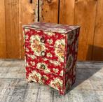 Ladekastje stoffen bekleding sieraden 17 x 11 x 22,5 cm, Ophalen of Verzenden