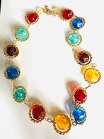 Vintage Kleurrijke  kunststof Ketting, Met hanger, Kunststof, Gebruikt, Overige kleuren