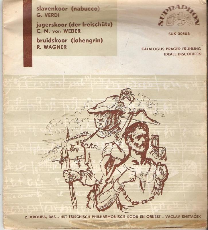 Verdi/Weber/Wagner/ Tjech Philh.Orkest Smetacek -vinyl EP, Cd's en Dvd's, Vinyl | Klassiek, Gebruikt, Classicisme, Overige typen