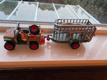 Playmobil 4382 Safari Jeep met Aanhanger neushoorn beschikbaar voor biedingen