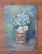 Impressie schilderij bloemen, Antiek en Kunst, Kunst | Schilderijen | Klassiek, Ophalen of Verzenden