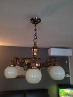Vintage koperen lamp, Huis en Inrichting, Lampen | Kroonluchters, Gebruikt, Ophalen